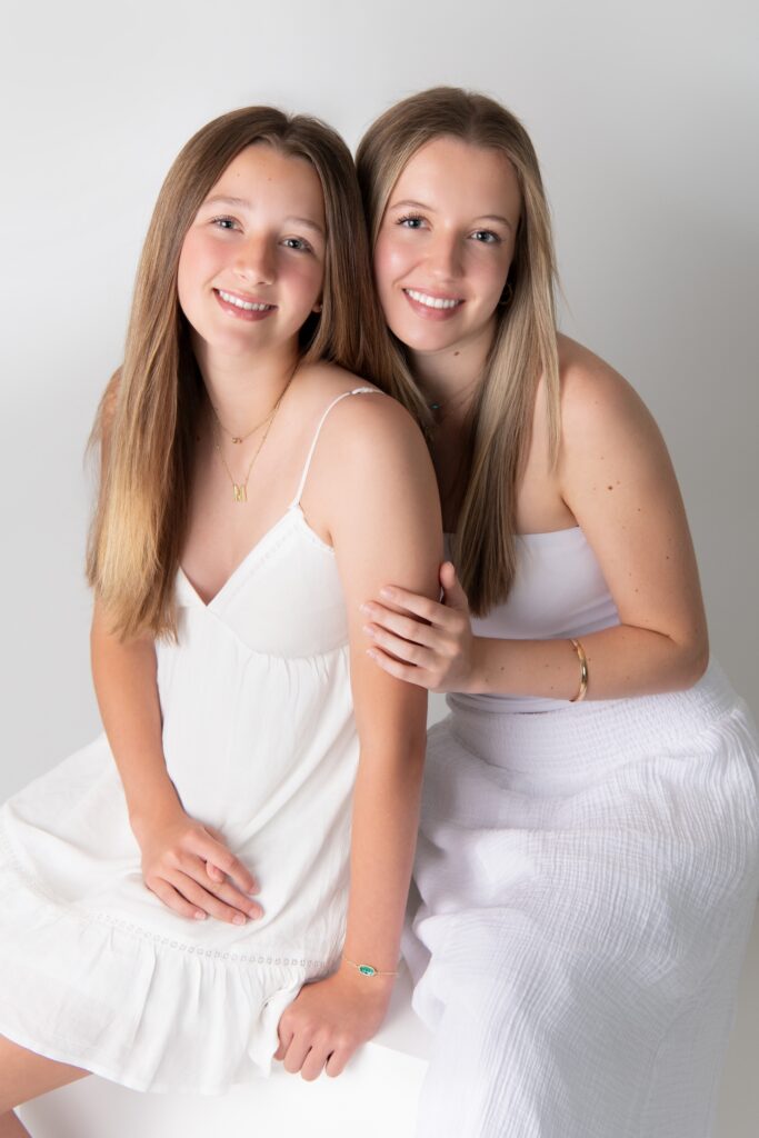 Family session with two daughters photographed in Glen Mills, PA.